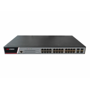 Коммутатор управляемый Hikvision DS-3E2528P 24 порта PoE 10/100/1000Base-T,4 порта SFP 1000Base-X, 1 консольный порт