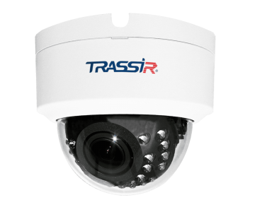 IP-камера TRASSIR TR-D4D2 v2 2.7-13.5 с ИК-подсветкой и вариофокальным объективом купольная