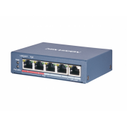 Коммутатор неуправляемый Hikvision DS-3E0105P-E(B) 4 PoE-порта 1 Ethernet порт 100М