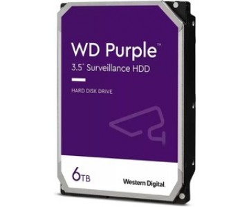 Жесткий диск SATA 6TB WD Purple WD63PURZ SATA 6Gb/s 150/150Mb 64Mb (для круглосуточной работы в системах безопасности)